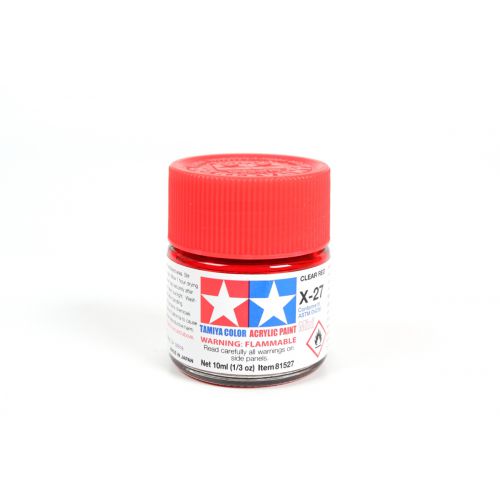 TAMIYA: Tinta Acrílica Mini X-27 VERMELHO CLARO - 10ml