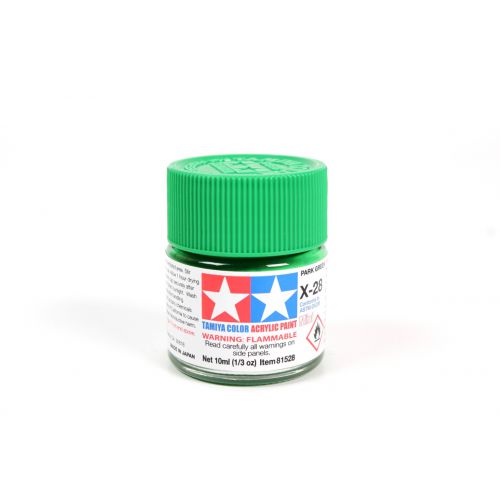 TAMIYA: Tinta Acrílica Mini X-28 PARK GREEN - 10ml