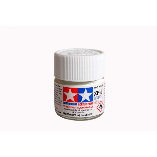 TAMIYA: Tinta Acrílica Mini XF-2 BRANCO LISO - 10ml