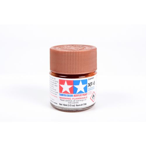 TAMIYA: Tinta Acrílica Mini XF-6 COBRE - 10ml