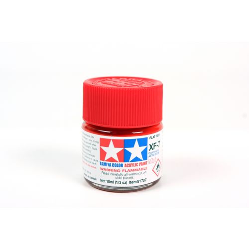 TAMIYA: Tinta Acrílica Mini XF-7 VERMELHO LISO - 10ml