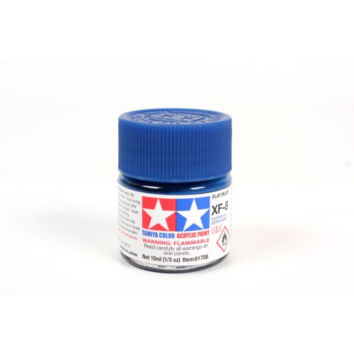 TAMIYA: Tinta Acrílica Mini XF-8 AZUL LISO - 10ml