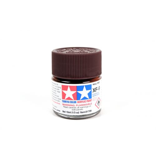 TAMIYA: Tinta Acrílica Mini XF9 VERMELHO CASCO - 10ml