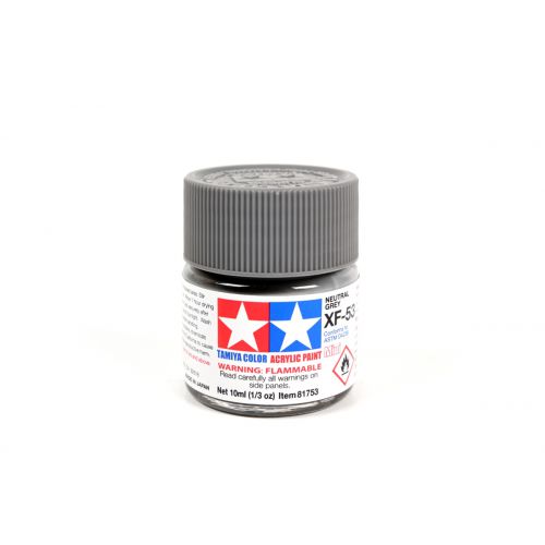 TAMIYA: Tinta Acrílica Mini XF-53 CINZA NEUTRO - 10ml