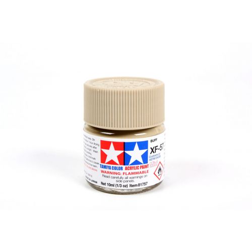 TAMIYA: Tinta Acrílica Mini XF-57 BUFF (COR DE PELE) - 10ml
