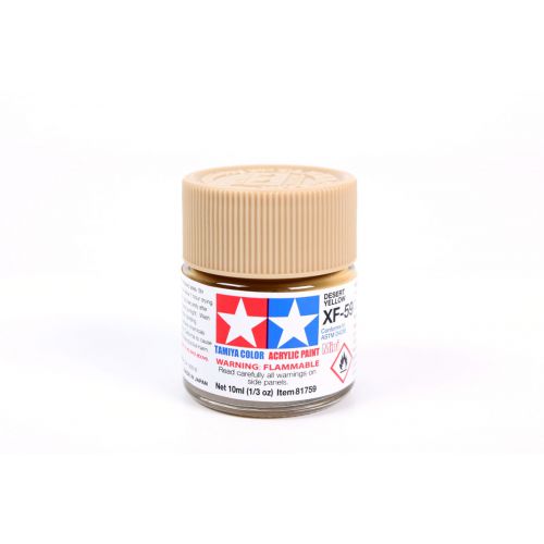 TAMIYA: Tinta Acrílica Mini XF-59 AMARELO DESERTO - 10ml