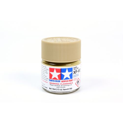TAMIYA: Tinta Acrílica Mini XF-60 AMARELO ESCURO - 10ml