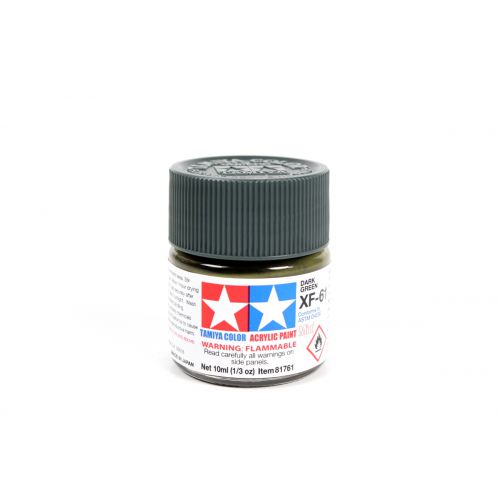 TAMIYA: Tinta Acrílica Mini XF-61 VERDE ESCURO - 10ml