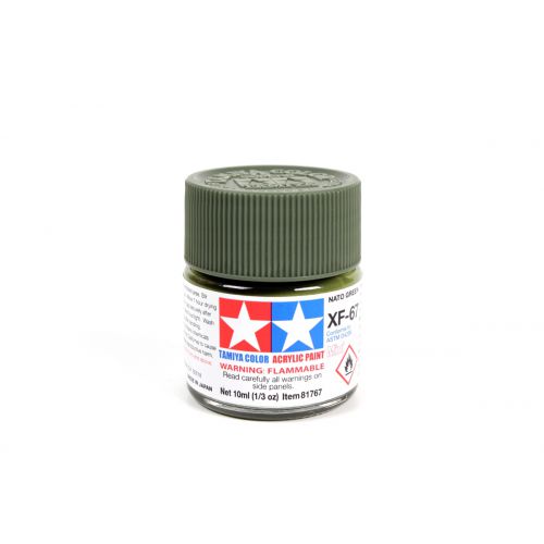 TAMIYA: Tinta Acrílica Mini XF-67 VERDE OTAN  - 10ml