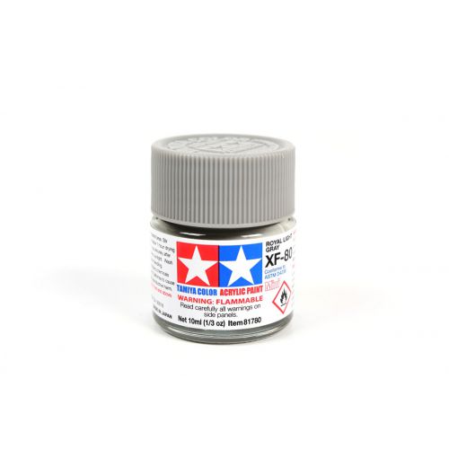 TAMIYA: Tinta Acrílica Mini XF-80 CINZA CLARO LISO - 10ml