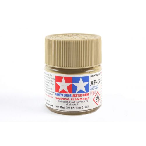 TAMIYA: Tinta Acrílica Mini XF-88 AMARELO ESCURO 2 - 10ml