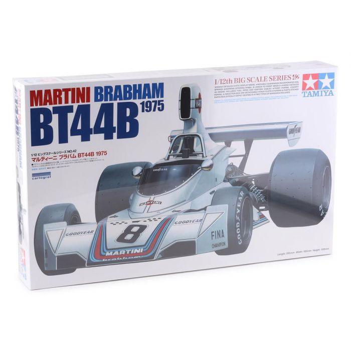 Tamiya Martini Brabham BT44B 1975 Car Model Kit (Scale 1:12)